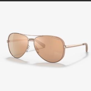 Michael Kors rose gold aviator Chelsea sunglasses Mk5004